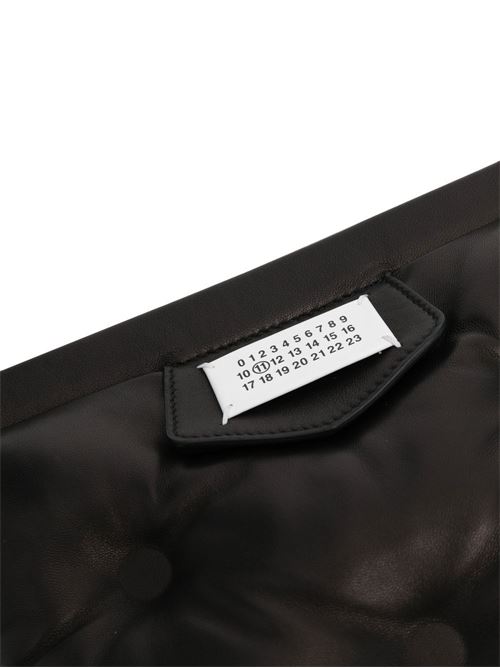 Borsa a tracolla in pelle nera trapuntata Maison Margiela | SB1WG0005P4300T8013